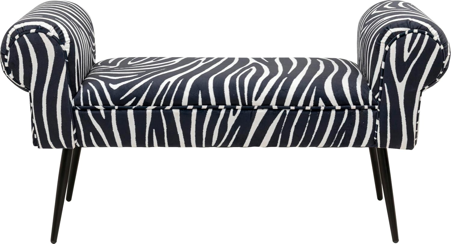 Wind, bianco/nero, 54x100x35, altezza seduta 40 cm, con braccioli 1-2 persone, stile animal/pop, soggiorno, stanza da letto, corridoio